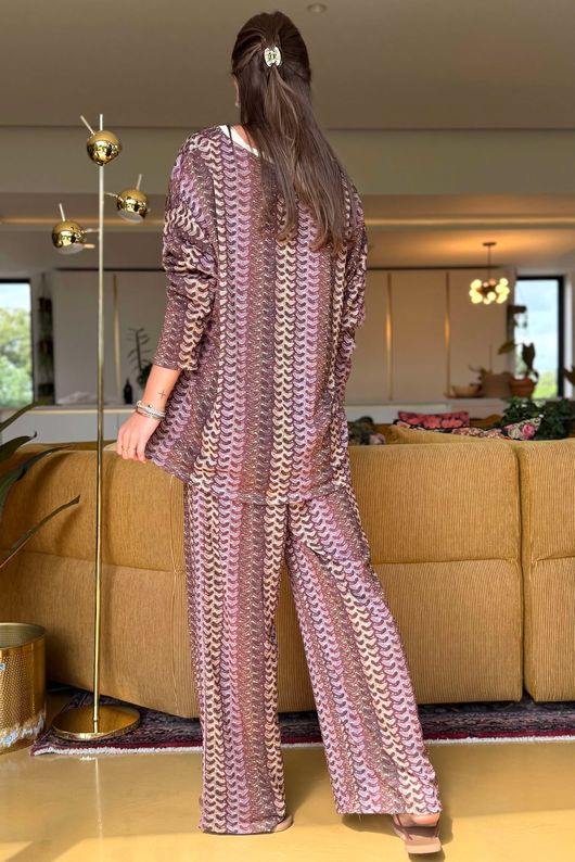 Laundry B Monaco Co ord Set Aubergine /15 =